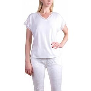 NEW GIGI MODA splendore short sleeve tee in white